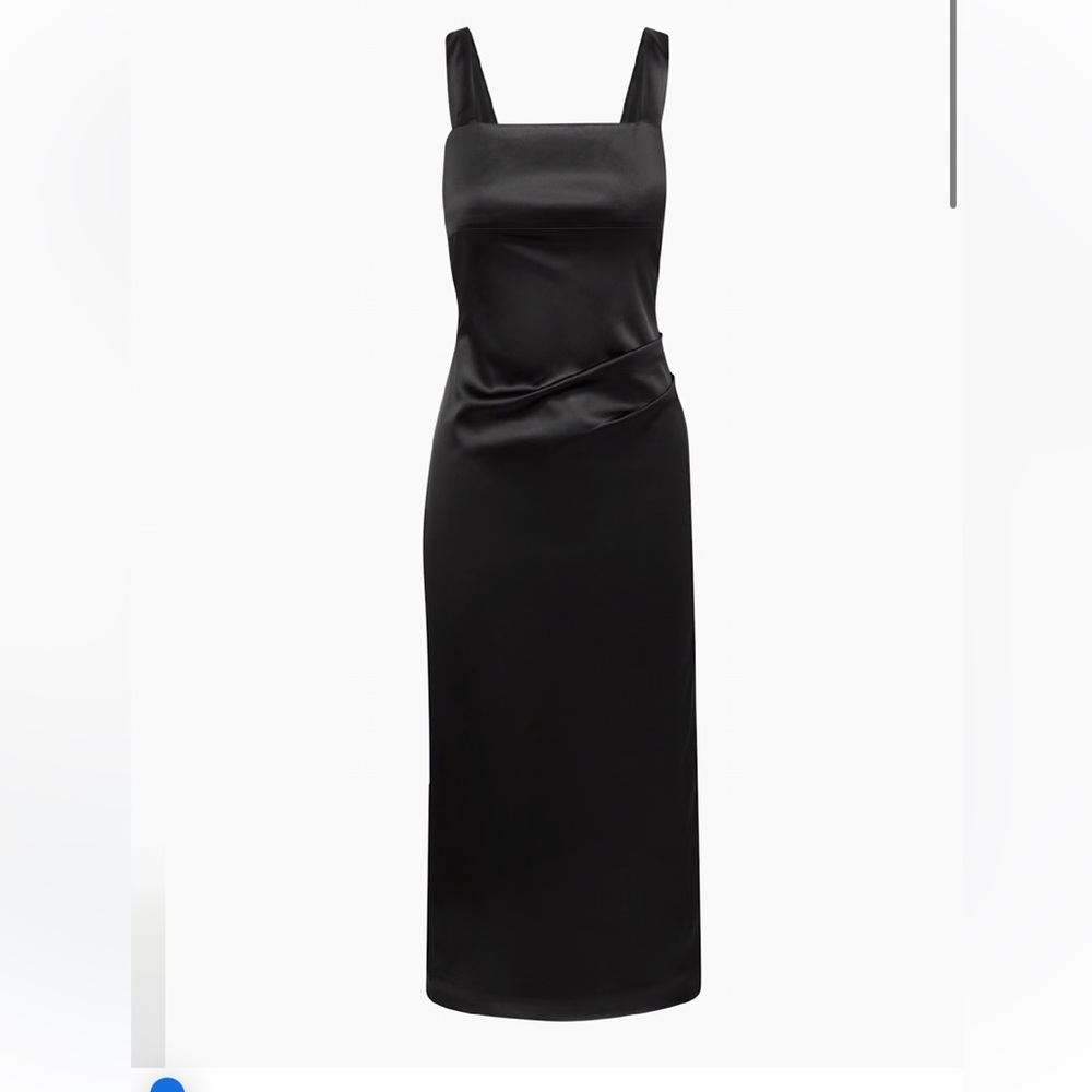 Aritzia - Ten by Babaton Espionage Satin Dress - NAVY BLUE 00 - Picture 5 of 6